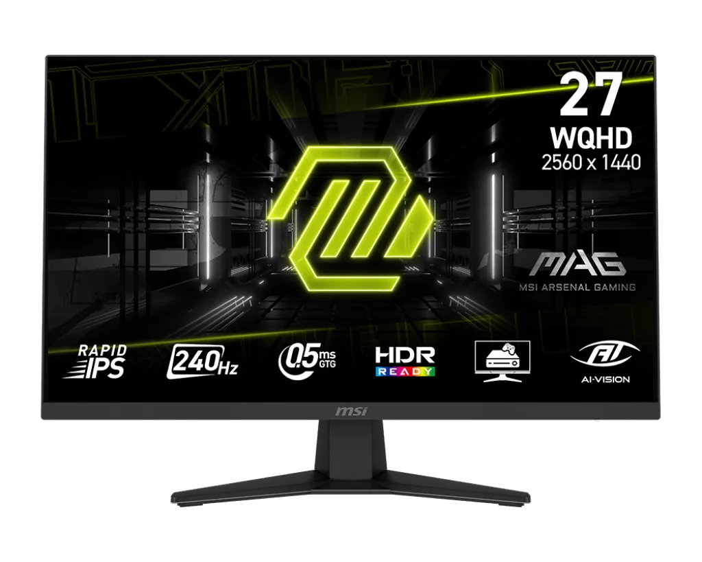 Монитор 27" MSI MAG 274QF X24 IPS 2560x1440 240Hz 0,5ms 300cd/m 1000:1 HDR 1xDP 2xHDMI Черный