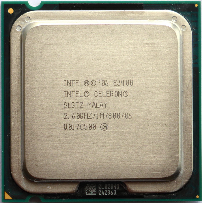 Процессор S-775 Celeron E3400 TRAY <2,6 GHz, DualCore, 800Mhz, L2 1Mb Cache, Wolfdale>