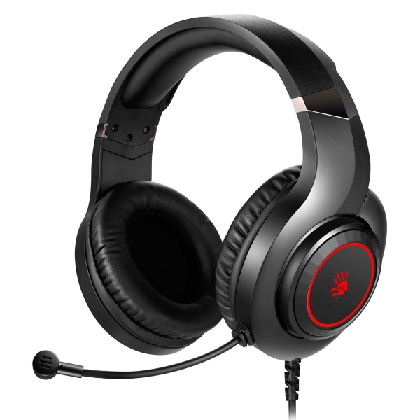 Наушники+микрофон игровые Bloody G220 <jack 3.5, 20Hz-20kHz, 16Om, 100dB, Mic:100Hz-10KHz, 44dB, 2m>