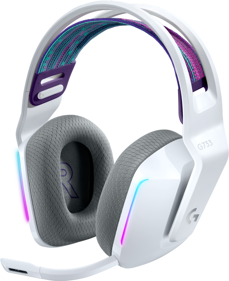Гарнитура Logitech G733, [981-000883], Белый ,Garnitura 20-20000Hz, 87.5dB, white, [981-000883]