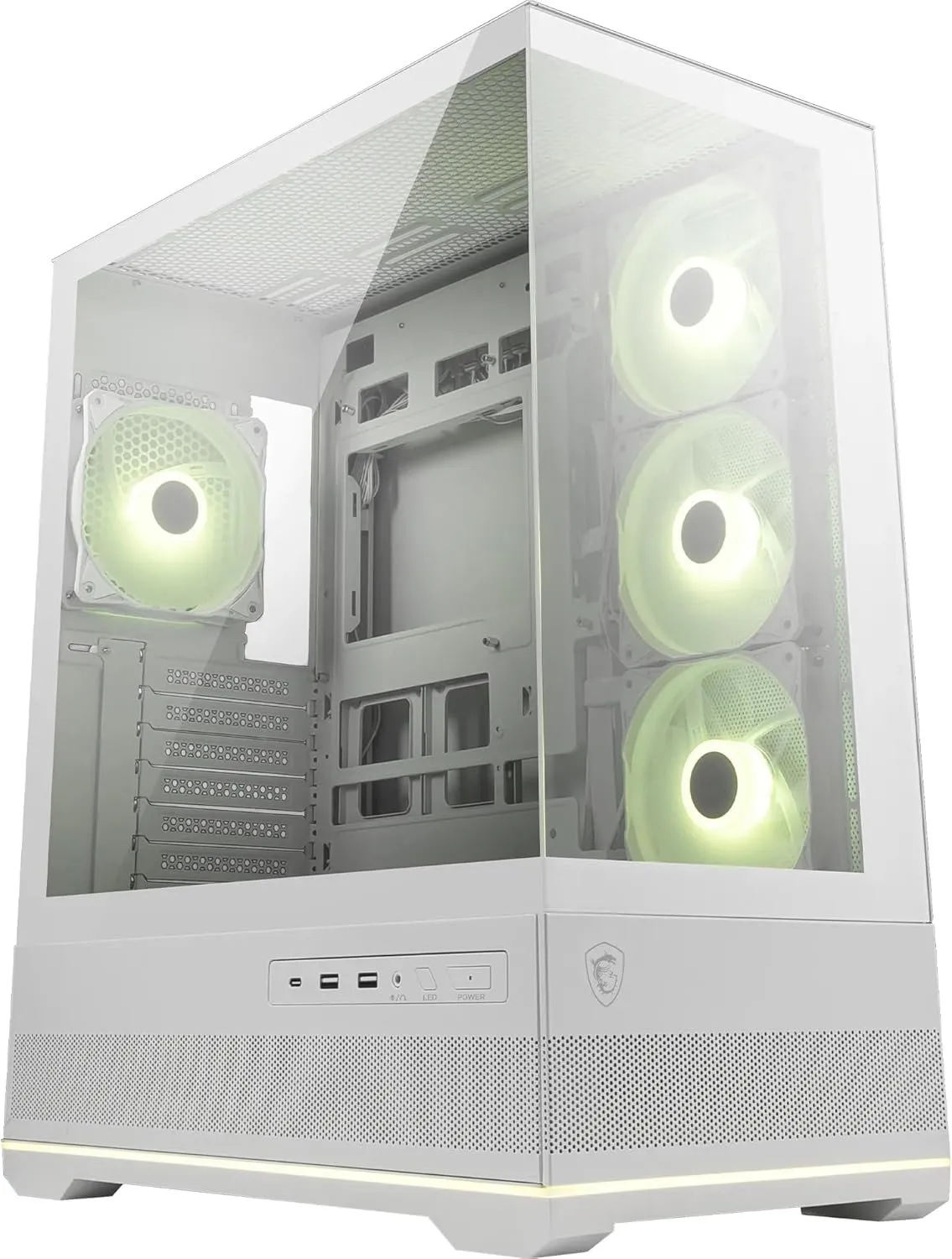 Компьютерный корпус MAG PANO 110R PZ WHITE ATX/mATX/mITX, Back connect:ATX/mATX Type-C Whit