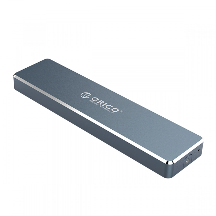Внешний корпус NGFF M.2 SSD ORICO PVM2F-C3-GY-BP <USB3.1 Type-C, 5Gbps, 2 ТБ, 104*26*10mm> m.2 SATA III