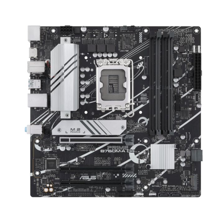 Мат.плата ASUS PRIME B760M-A CSM, B760, 1700, 4xDDR5, 3xPCI-Ex16, 2xM.2, 4xSATA, DP, 2xHDMI, 2.5Gb Ethernet, BOX