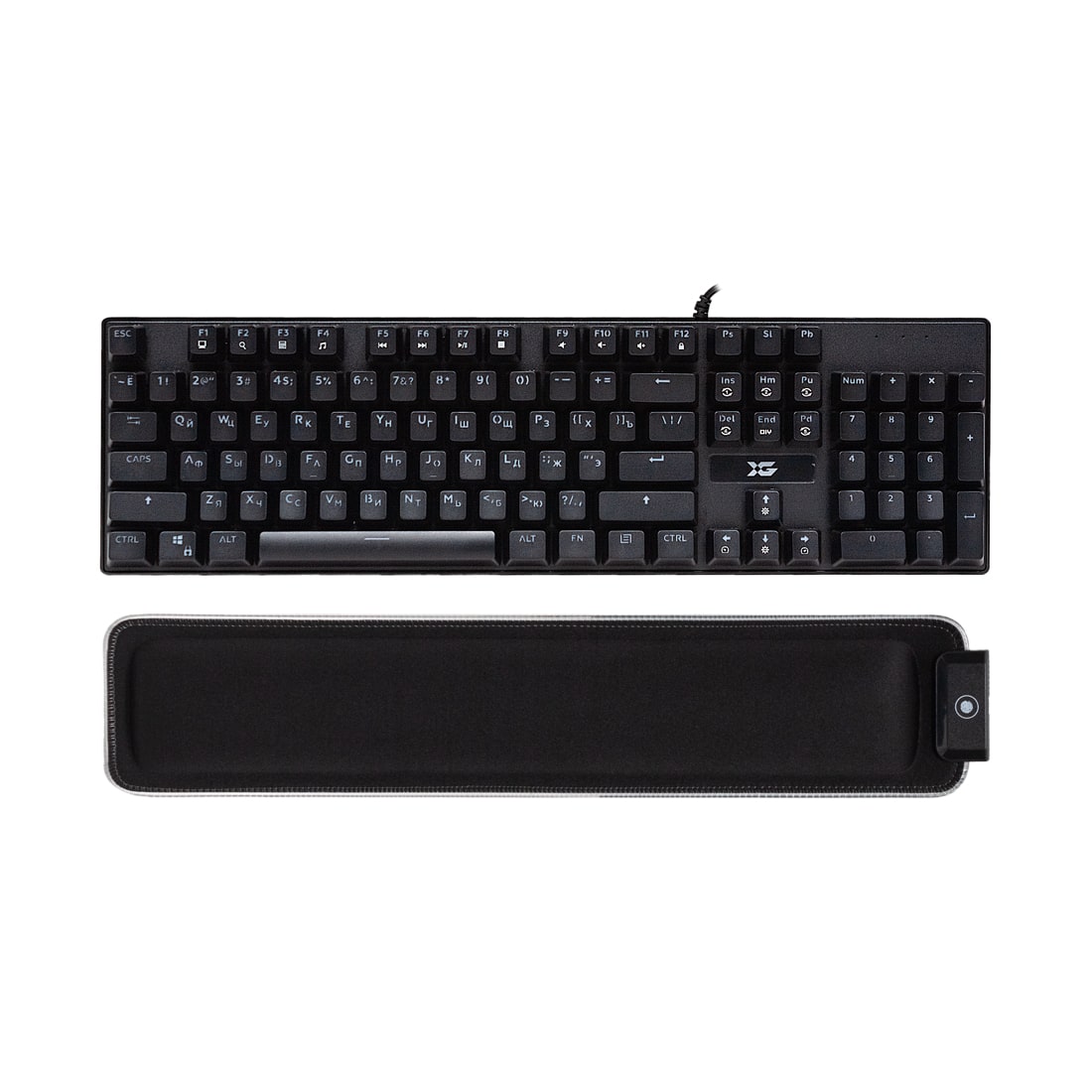 Клавиатура, X-Game, Dark Shadow, Игровая, USB, Кол-во стандартных клавиш 104, RGB, Длина кабеля 1,5