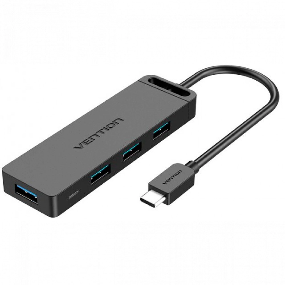 Расширитель Хаб USB Vention CHKBB <4 Ports USB3.0 HUB 0.15M Black>