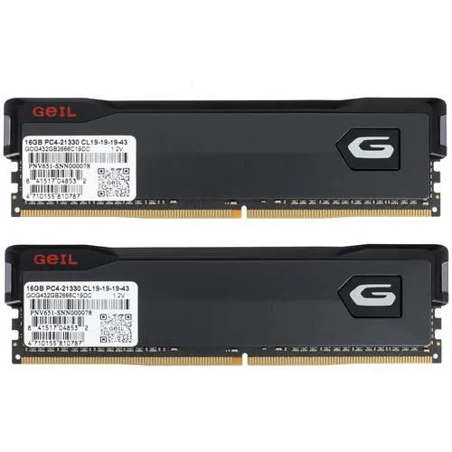 DDR4 Geil 32 Gb Kit (2x16GB) 3200MHz ORION GOG432GB3200C16BDC Titanium Grey