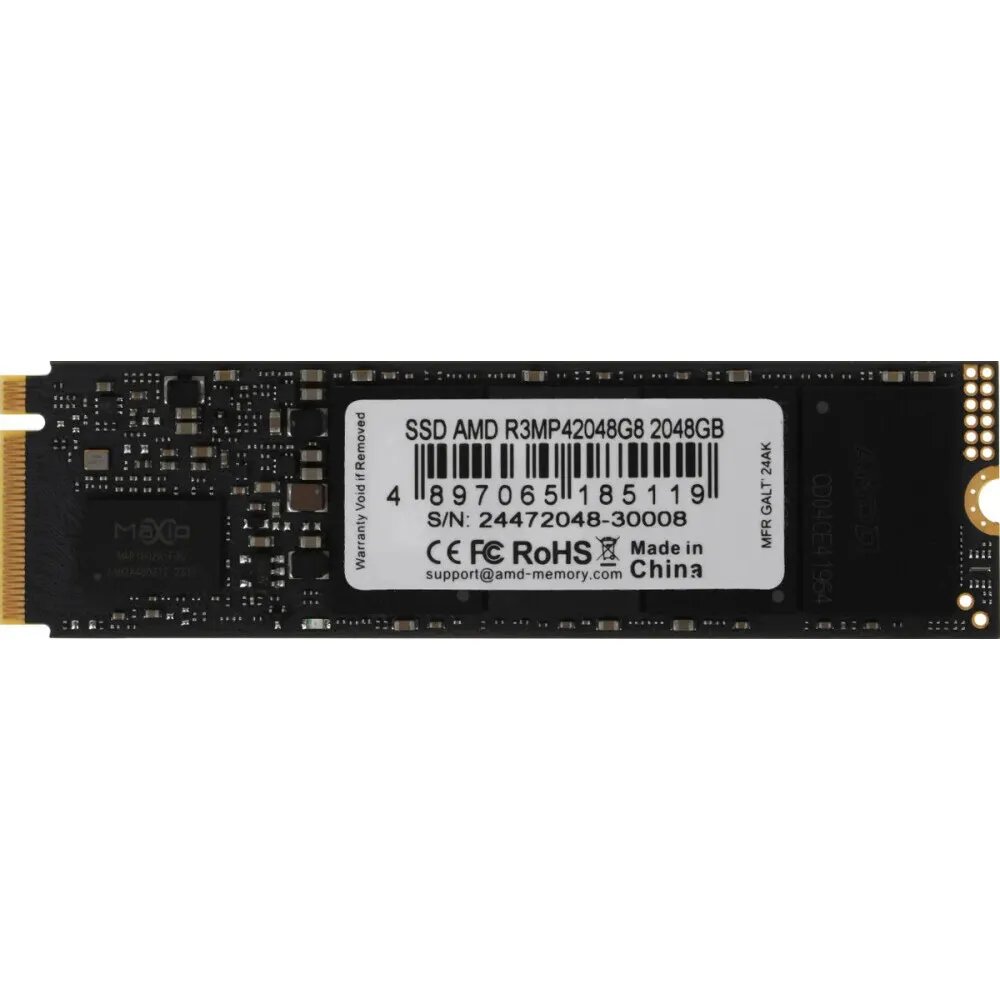 2 000 GB SSD AMD RADEON R3 Series M.2 PCIe 4.0 2280 R7000/W6300 R3MP42048G8