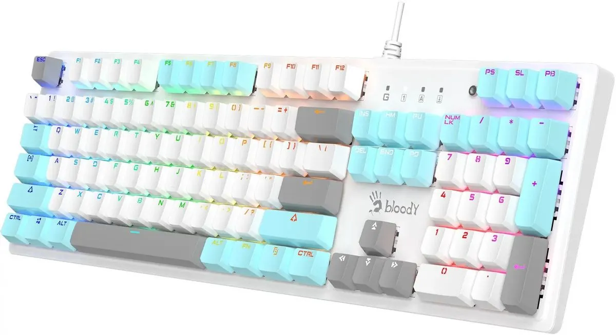 Клавиатура игровая Bloody S520N ICY WHITE