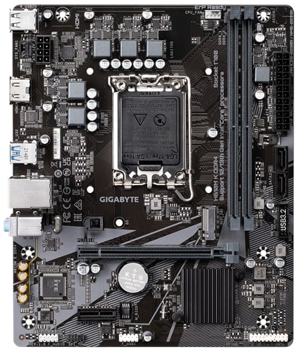 Мат.плата Gigabyte H610M K DDR4, Socket1700, MATX, iH610 (HDMI), 2DDR4, PCIx16, PCIx1