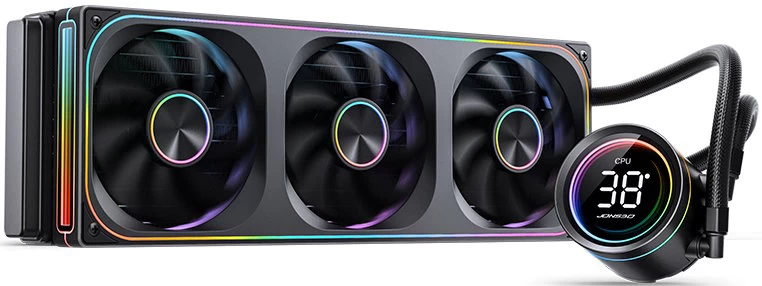 Кулер с водяным охлаждением, Jonsbo, TH-360 Black, TH-360 Black, intel 1151/1200/1700/1851 и amd AM4/AM5, TDP 305W, 3*120 мм, 700-2400 об/мин, 21.46-6