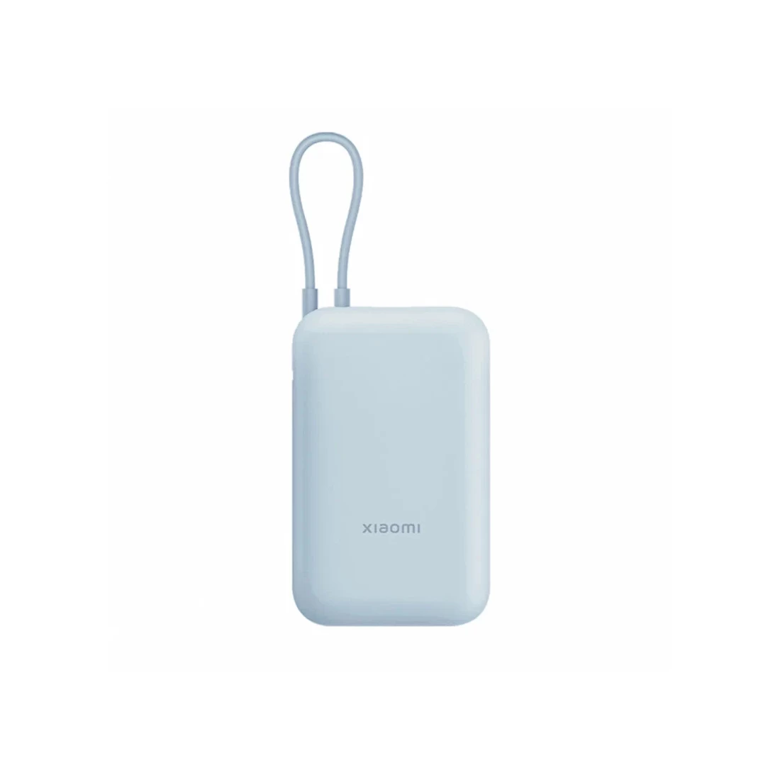 Портативный внешний аккумулятор, Xiaomi, Power Bank 10000mAh (Integrated Cable) Ice Blue GL, P15ZM/BHR9073GL, 105,2 x 26,9 x 65,2 мм, Мощность аккумул