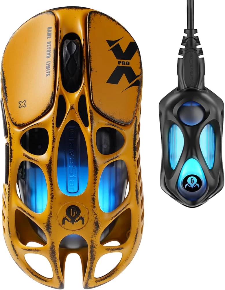 Мышь игровая GravaStar X PRO_CG_YLW/ PAW 3950 (32,000 DPI)/ 1,000 Hz/ 6972448923422