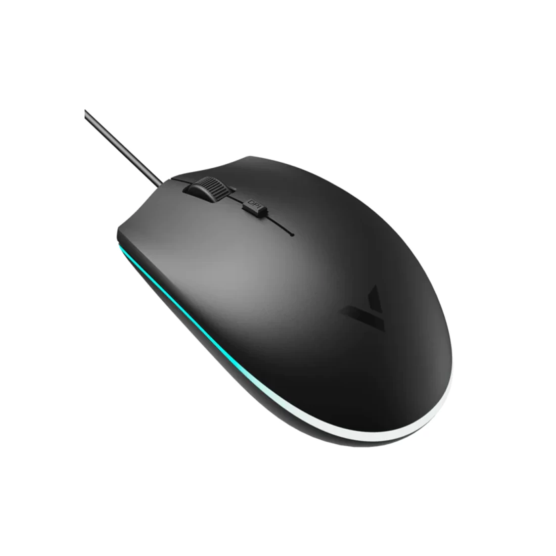 Мышь Rapoo, V11S, Игровая, Оптическая, Проводная, 800/1200/1600 dpi, Длина кабеля 1,5 метра, LED подсветка, Чёрный