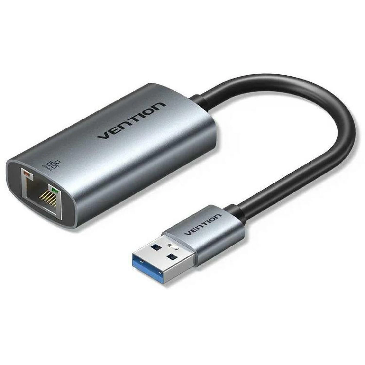Адаптер USB Vention CEZHB <USB-A to Gigabit Ethernet Adapter 0.15M Gray Aluminum Alloy Type>