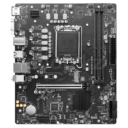 Мат.плата MSI PRO H610M-E DDR4 LGA1700 H610 2xDDR4 4xSATA3 M.2 VGA HDMI mATX