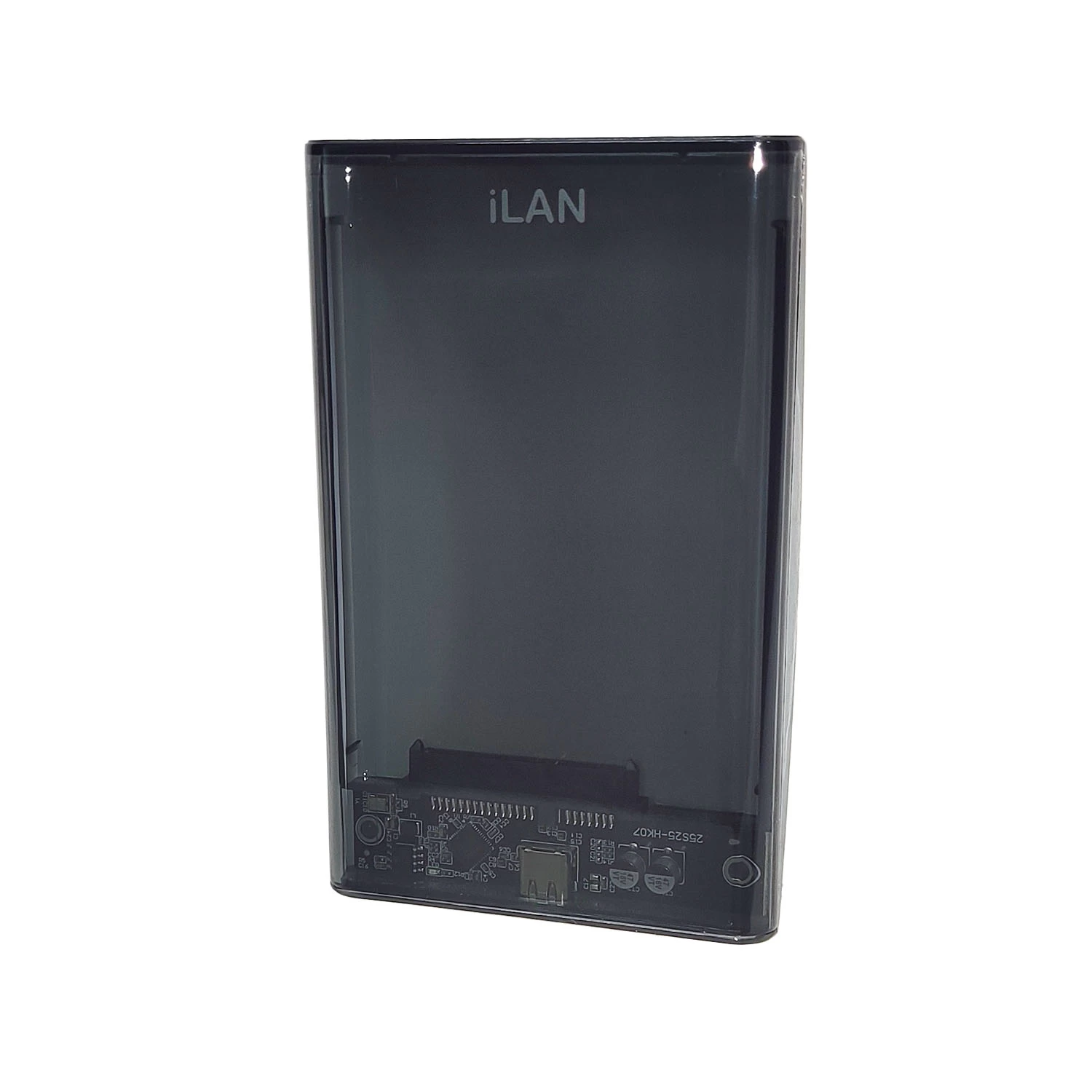 Внешний корпус HDD `iLAN` Кварц Набор, USB3.1 TypeC, прозрачный тёмный