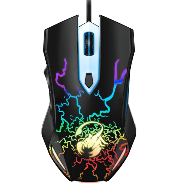 Мышь, Genius, Scorpion Spear, RGB, Игровая, Оптическая 800-1200dpi, Проводная 1,8м, USB, Черная