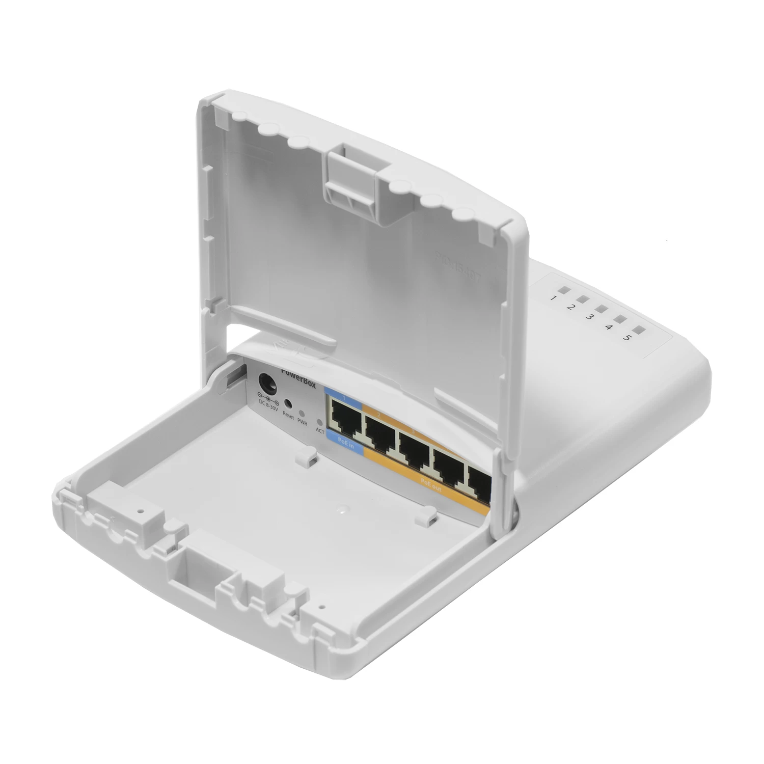 Сетевой маршрутизатор MikroTik RB750P-PBr2 ,Router 5+1 port 10/100M, (5+1) RJ45, PoE, outdoor