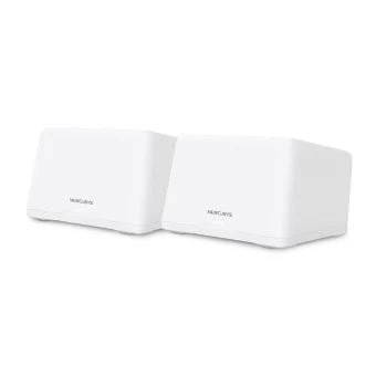 Домашняя Mesh Wi-Fi система GbE BE9300 Mercusys Halo H47BE(2-pack) Wi-Fi 7 Скорость: 574 Мбит/с для 2.4 ГГц + 2880 Мбит/с для 5 ГГц + 5760 Мбит/с для 