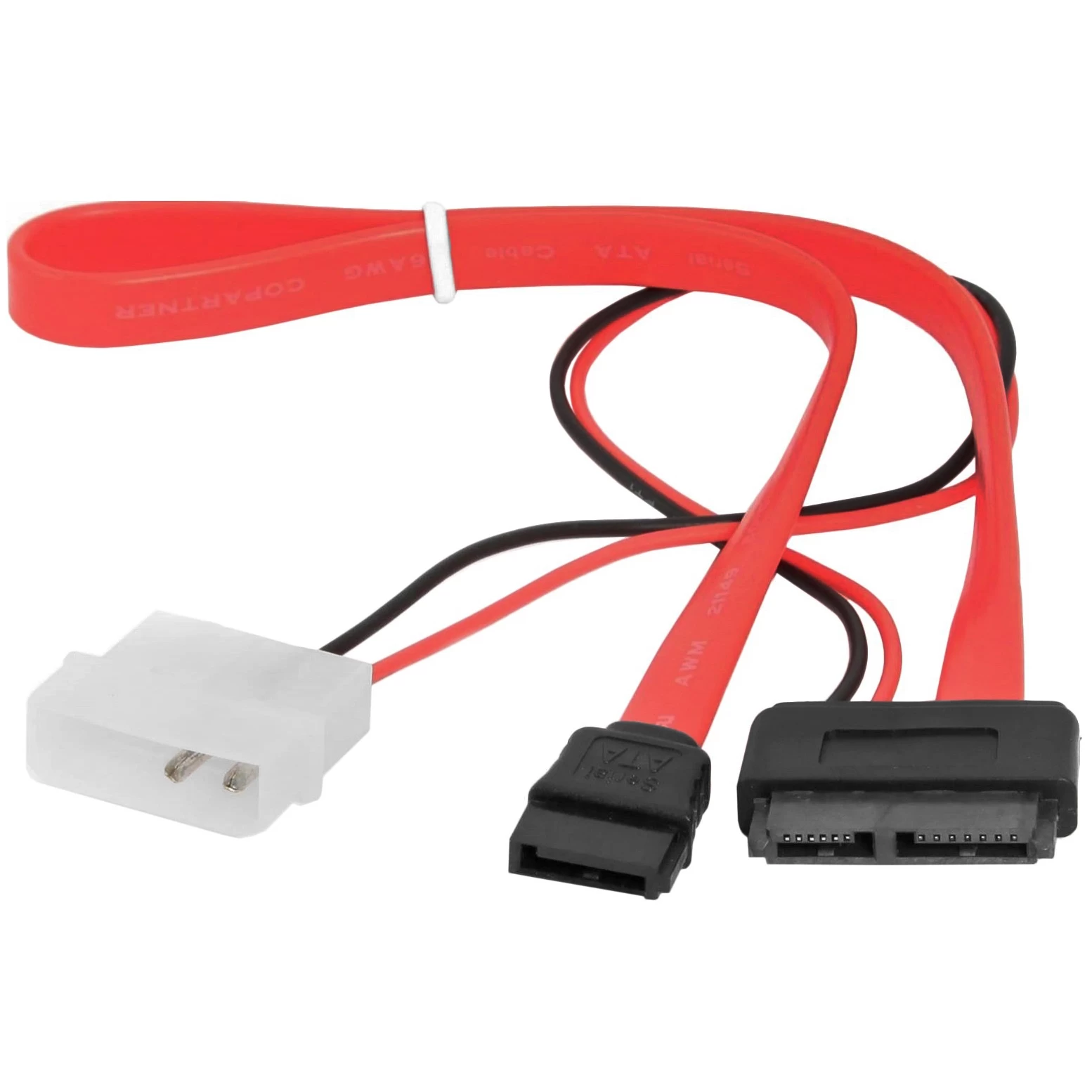 Разветвитель питания Cablexpert CC-SATA-C2, Molex, 2m -> 2 x SATAf ,Cable converter for power supply