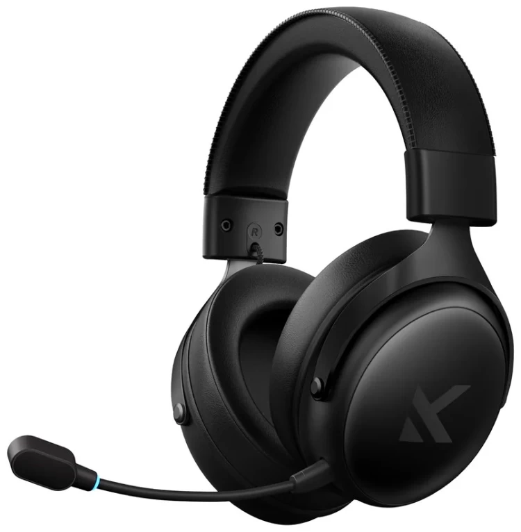 Наушники с микрофоном MCHOSE V9 Pro, 7.1 Surround, 53mm Drivers, 2.4/BT/USB, 2000mAh, Steel Black