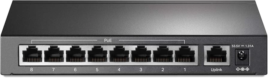 Коммутатор PoE+  9-портовый Tp-Link TL-SF1009P <8 портов PoE+, режим расширения (передача данных и п