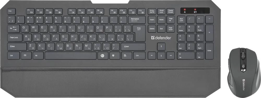 Комплект беспроводной клавиатура+мышь Defender Berkeley C-925 RU,черный