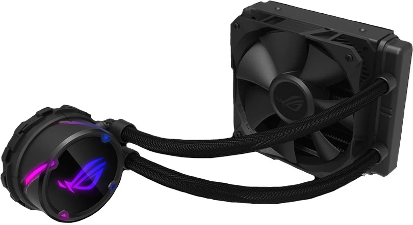 Водяное охлаждение CPU Asus ROG STRIX LC 120 120mm Liquid CPU Cooler, 1 x 12cm PWM Fan, RGB