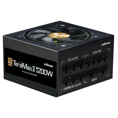 Блок питания Zalman, ZM1200-TMX2 VIEW, 1200W, Gold, ATX3.1, APFC, 20+4 pin, 2*4+4pin, 12*Sata, 3*Molex, 4*PCI-E 6+2 pin, 1*PCI-E 12+4pin, Modular, Вен