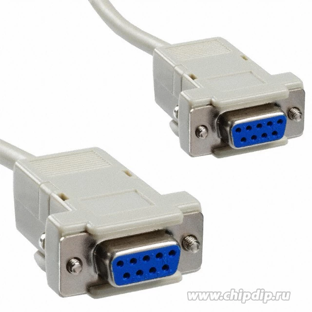 Кабель RS-323, Cablexpert CC-134-10-N ,Cable DB9F, 3m ( 0-модемный)