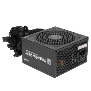 Блок питания Zalman, ZM700-TXII(V2), 700W, ATX, Standard, APFC, 20+4pin, 4+4pin, 8pin, 6*Sata, 4*Molex, 4*PCI-E 6+2 pin, FDD, Вентилятор 12см, Черный