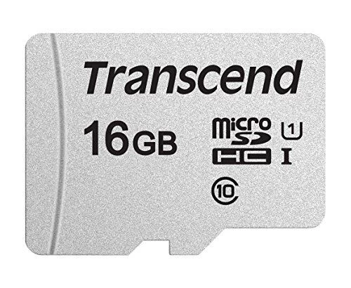 Карта памяти MicroSD 16GB Class 10 U1 Transcend TS16GUSD300S-A