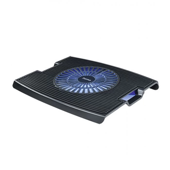 Подставка для ноутбука Hama Wave (00053049), Черный ,USB power, 15 cm fan, blue LED, up to 15,6", black