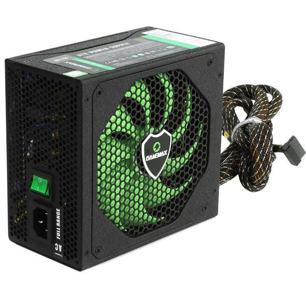 Блок питания Gamemax GM-800, 2140-0800B0012, 800W, Bronze+, APFC, 20+4 pin, 2*4+4pin, 6*Sata, 2*Molex, 4*PCI-E 6+2 pin, Modular, Вентилятор 14см, 160*