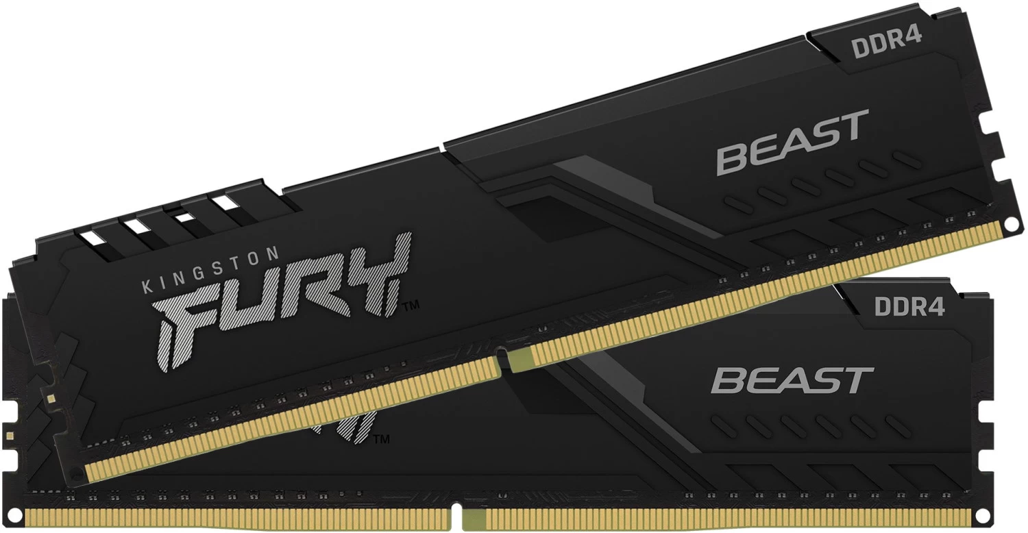 DDR4 Kingston 32 Gb KIT Fury Beast, KF432C16BB1K2/32WP, DDR4, 32 GB ,DIMM kit <3200MHz> (2x16GB) CL16