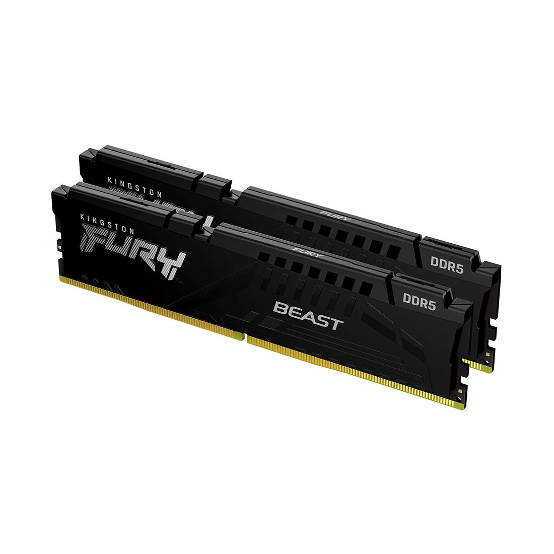 DDR5 Kingston 32 Gb (Kit 2x16GB) FURY Beast KF552C40BBK2-32, DIMM <PC4-41600/5200MHz>, Чёрный