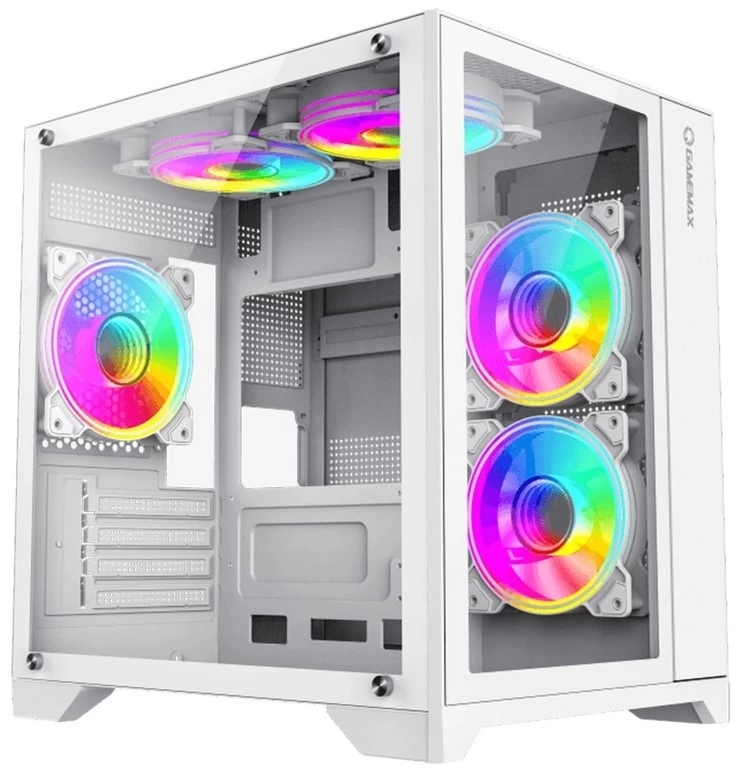 Корпус Gamemax, Infinity WH, 9101-0000R0189, Mid Tower, ATX/M-ATX/M-ITX, USB 3.0*1/Type-C*1, HD Audio+Mic, Высота процессорного кулера 170мм, Длина VG