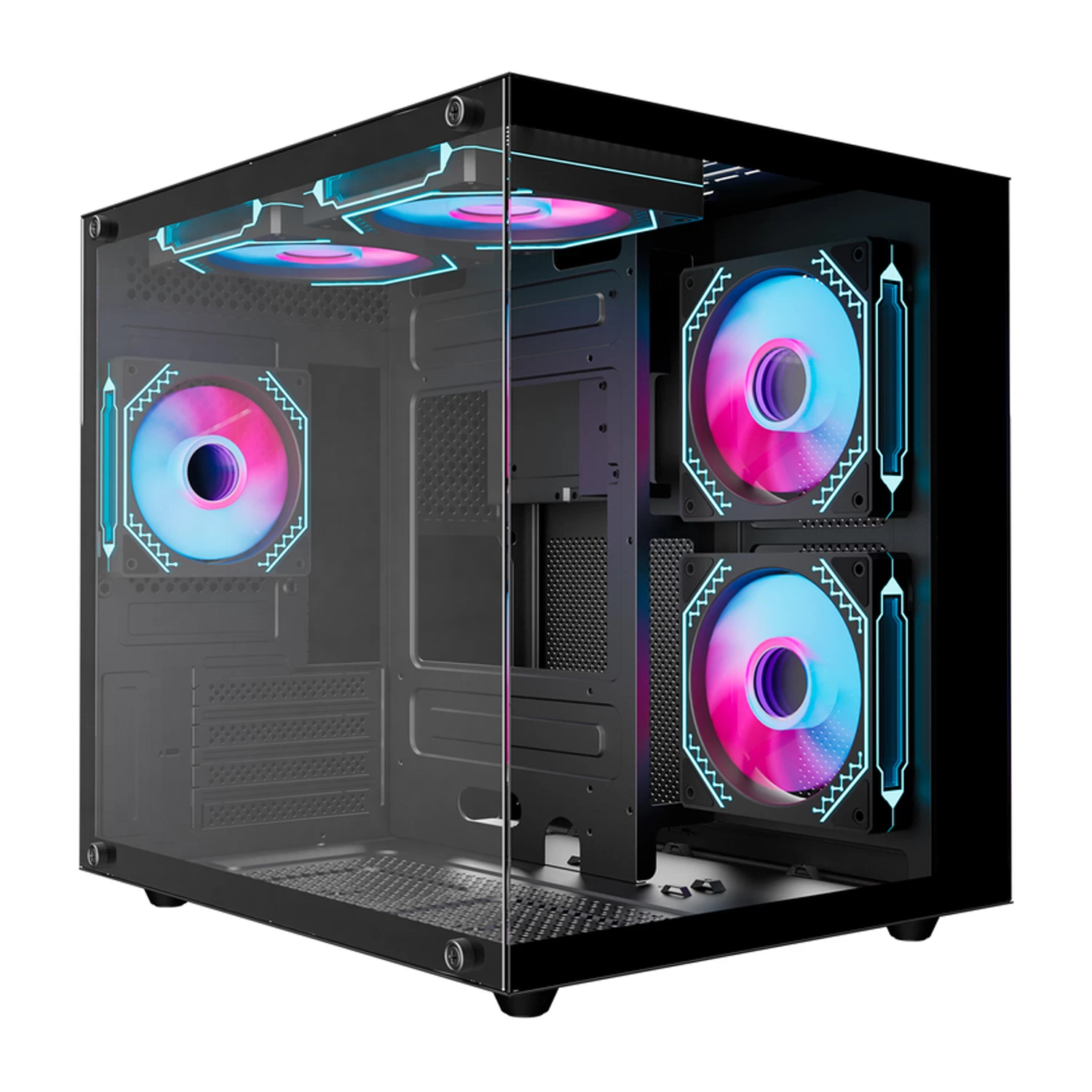 ИГРОВОЙ ПК с МОНИТОРОМ i5-12400F/H610M-H/SE-903-XT/ 8+8 DDR4/500 SSD/ RTX3050 6 Gb ASUS/H101-B TG/ 24" ASUS 120Hz/AK870/AJ159