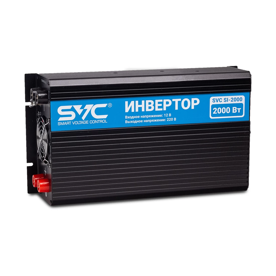 Инвертор, SVC, SI-2000, Мощность 2000ВА/2000Вт, Вход 12В/Выход 210-240В, 2 вых.: Shuko CEE7, USB-пор