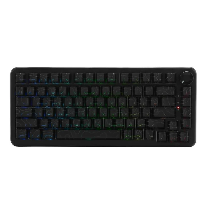 Клавиатура, Ajazz, AK820/MAX/ULTRA/Magnetic/Black, AK820 Max Ultra, Игровая, Механическая, 75%, Magnetic Powder Switches, Бесроводная, USB, 2,4 ГГц, B